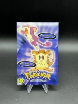 Pokemon Rattata Raticate 2000 Vintage Post Card 10 Navarrete Peru Us Seller - Image 1