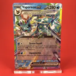 2025 | Pokemon TCG (VAPOREON 023/131 NM | Double Rare) Card Prismatic Evolutions - Image 1