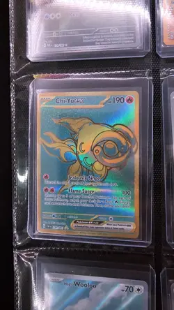 Pokemon TCG Chi-Yu EX 241/091 Paldean Fates Hyper Rare Card NM/M Condition - Image 1