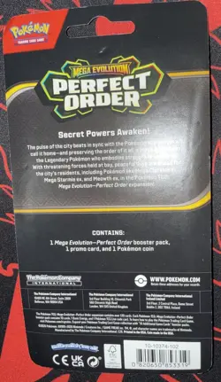 Pokemon Mega Evolution Perfect Order Checklane Blister Makuhita Factory Sealed - Image 4