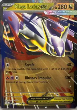 Mega Latias ex Double Rare Mega Evolution 100/132 Pokemon Near Mint - Image 1