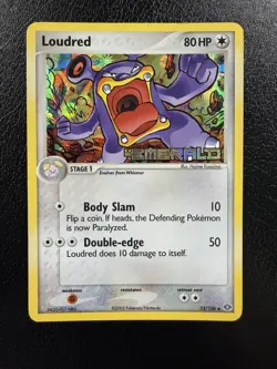 Pokemon Loudred 35/106 Emerald Reverse Stamped Holo LP - Image 1