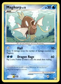 Magikarp 89/123 Common Mysterious Treasures Pokemon Lightly Played - Image 1