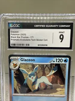 Pokemon Glaceon Cosmos Holo Promo Sv: Scarlet & Violet 171 CGC 9 120 HP EN - Image 2