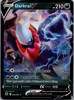 Darkrai V 098/189 Astral Radiance Pokemon TCG Holo V Rare NM - Image 1