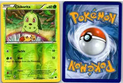 Chikorita 1/122 Common BREAKpoint Pokemon Reverse Holo - Image 3
