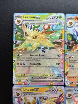 Pokemon: Leafeon, Flareon, Vaporeon & Jolteon ex Prismatic Evolutions Lot - Image 2