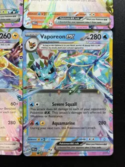 Pokemon: Leafeon, Flareon, Vaporeon & Jolteon ex Prismatic Evolutions Lot - Image 5