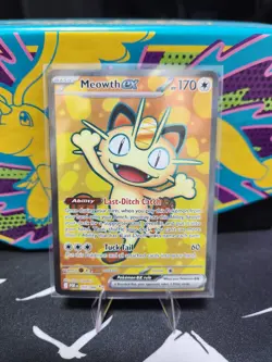Pokemon TCG Meowth ex 107/088 Perfect Order Ultra Rare Full Art Holo EN NM/M - Image 1