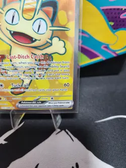 Pokemon TCG Meowth ex 107/088 Perfect Order Ultra Rare Full Art Holo EN NM/M - Image 4