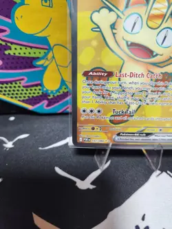 Pokemon TCG Meowth ex 107/088 Perfect Order Ultra Rare Full Art Holo EN NM/M - Image 5