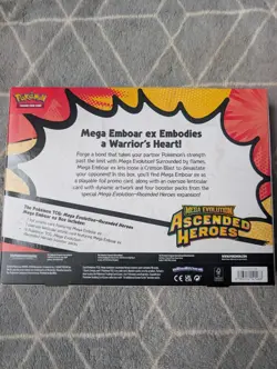 Pokemon TCG Ascended Heroes Mega Emboar Ex Box Brand New Sealed - Image 2