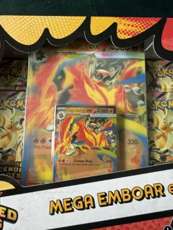 Pokemon TCG Ascended Heroes Mega Emboar Ex Box - Brand New Sealed - Image 3