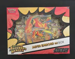 Pokemon TCG Ascended Heroes Mega Emboar Ex Box Brand New And Sealed - Image 1