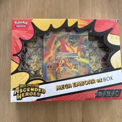 Pokemon TCG Ascended Heroes Mega Emboar Ex Box. Brand New & Sealed - Image 1