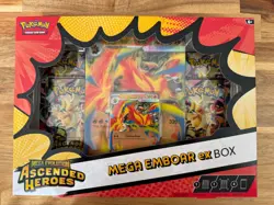 Pokemon TCG Ascended Heroes Mega Emboar Ex Box - Brand New & Sealed ✅ - Image 1