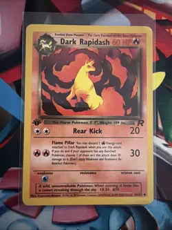 Dark Rapidash 1st Edition Uncommon Team Rocket 44/82 NM/LP WOTC Pokemon TCG - Image 1