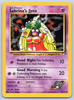 Sabrina's Jynx 59/132 Gym Heroes Pokemon NM - Image 1