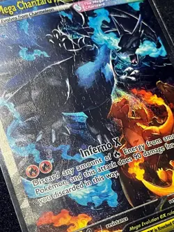 Damaged Mega Charizard X ex - 125/094 - ME02: Phantasmal Flames (PFL) (DAMAGED) - Image 2