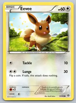 Eevee 63/98 Ancient Origins Pokemon NM - Image 1