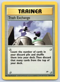 Trash Exchange 126/132 Gym Heroes Pokemon NM - Image 1