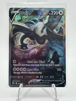 Pokemon TCG Lugia v Alternate Full Art Silver Tempest Holo Card 186/195 MINT - Image 1