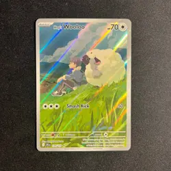 Pokemon TCG- Hop's Wooloo Illustration Rare SV09: Journey Together 170/159 NM - Image 1