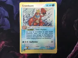 Pokemon Card Crawdaunt EX Dragon Reverse Holo Rare 3/97 NM/VLP - Image 1