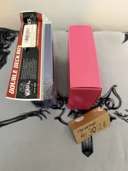 Double Deck Box - Red Monster Protectors GAMING SUPPLY Lot of Two Blue and pink - Image 3