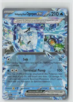 Wellspring Mask Ogerpon ex Holo Double Rare SV06: Twilight Masquerade 064/167 NM - Image 1