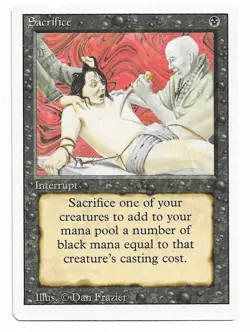 MTG Sacrifice X1 Revised Uncommon - Image 1
