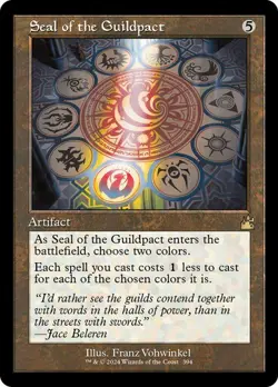 Seal of the Guildpact (Retro Frame) - RVR - Rare - MTG Magic Pack fresh - Image 1