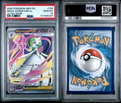 2025 Pokemon MEG EN #159 Mega Gardevoir ex Ultra Rare PSA 10 GEM MINT - Image 2