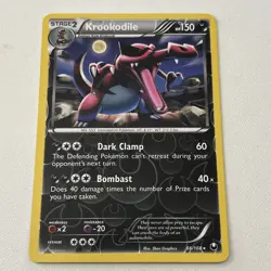 Krookodile 66/108 Dark Explorers Reverse Holo Pokemon Card LP - Image 1
