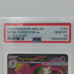 2025 Pokemon Mega Evolution #159 Ultra Rare - Gardevoir ex 159/132 - PSA 9 - Image 3