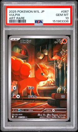 Vulpix 067 Pokemon Japanese M1l-Mega Brave PSA 10 - Image 1