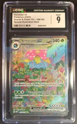 Pokemon Venusaur ex 198/165 Pokemon Sv: Scarlet & Violet 151 Holo CGC 9 MINT - Image 1