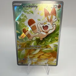 Pokemon TCG Scorbunny 225/217 SV 151 Illustration Rare Holo - Image 1