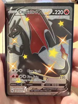 Pokemon TCG Charizard V 079/073 Champion's Path Holo Secret Rare - Image 1