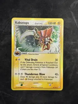 Pokemon TCG NM Kabutops Delta Species 9/110 Holon Phantoms Holo - Image 1