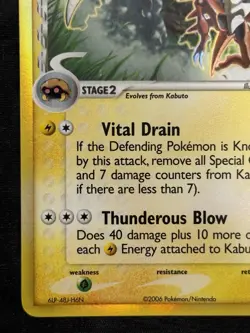 Pokemon TCG NM Kabutops Delta Species 9/110 Holon Phantoms Holo - Image 5