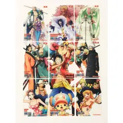 Y2018 Straw Hat Crew Japanese One Piece Morinaga Wafer Clear Card Nami Robin S16 - Image 1
