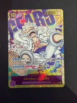 One Piece Card Game Monkey.D.Luffy OP05-119 Alternate Art Secret Rare - Image 1