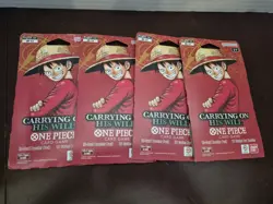 One Piece OP13 Carrying on His Will Sleeved Boosters (Lot of 4) SEALED - Image 3