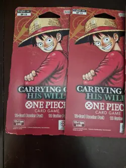 One Piece OP13 Carrying on His Will Sleeved Boosters (Lot of 4) SEALED - Image 5