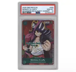 One Piece CCG Monkey D. Luffy Beginners Deck Party Winner 005 PSA 10 2025 - Image 1