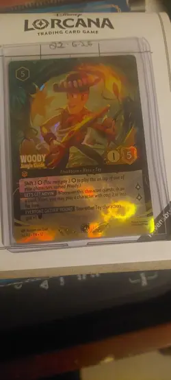Disney Lorcana Woody Jungle Guide 54/P3 Top 8 Set Championship Promo Foil NM - Image 1