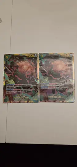 One Piece TCG Wings of the Captain Roronoa Zoro OP06-118 Secret Rare English NM - Image 1
