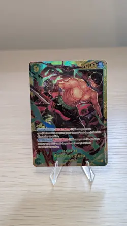 One Piece TCG Wings of the Captain Roronoa Zoro OP06-118 Secret Rare English NM - Image 1