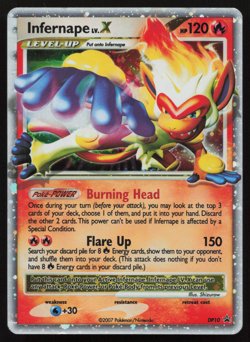 LP! Infernape LV.X DP10 Diamond and Pearl Holo - Image 1